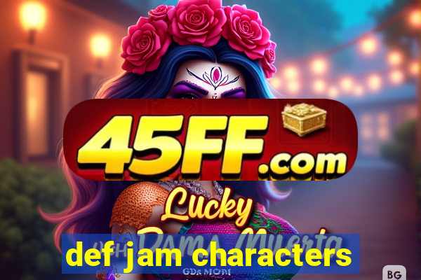 def jam characters